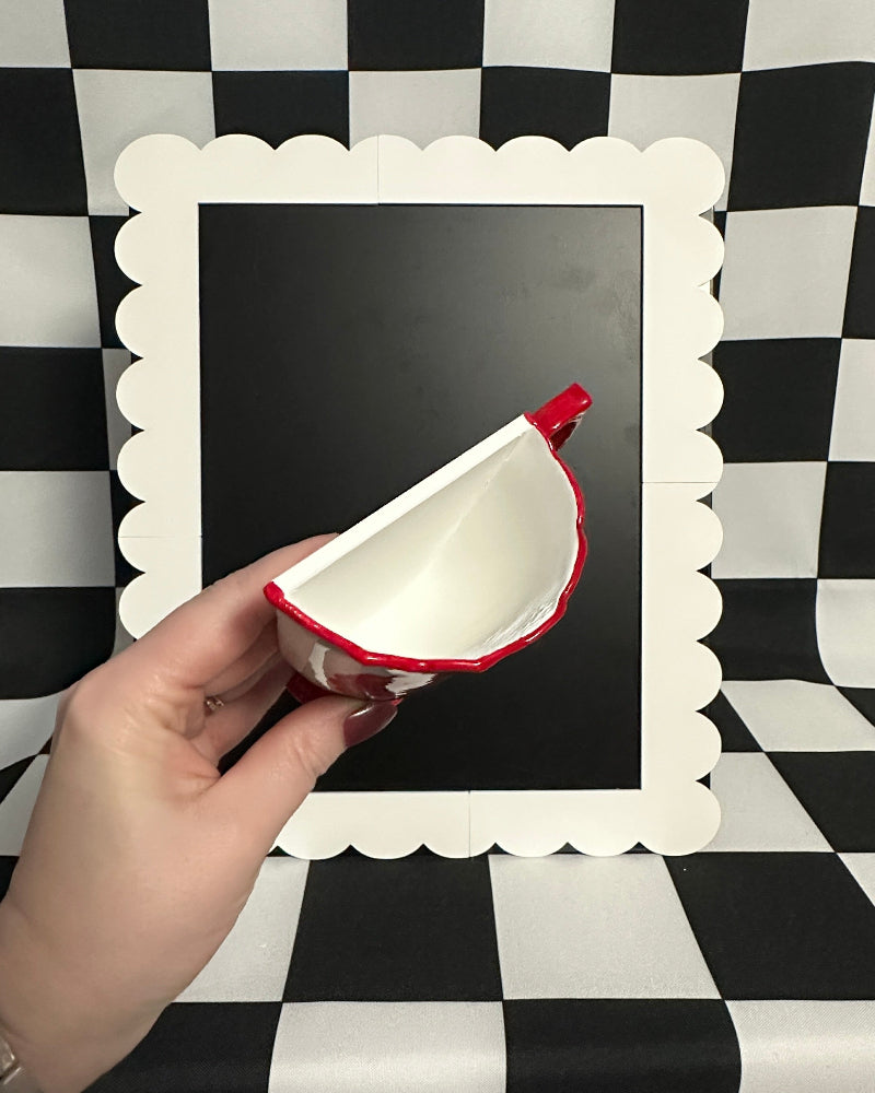 Country Garden Teacup Magnet & Pen Holder | Cottagecore Kitchen Decor