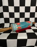 Dark Red Large Rolling Pin Holder Stand - Fits Pioneer Woman Rolling Pins