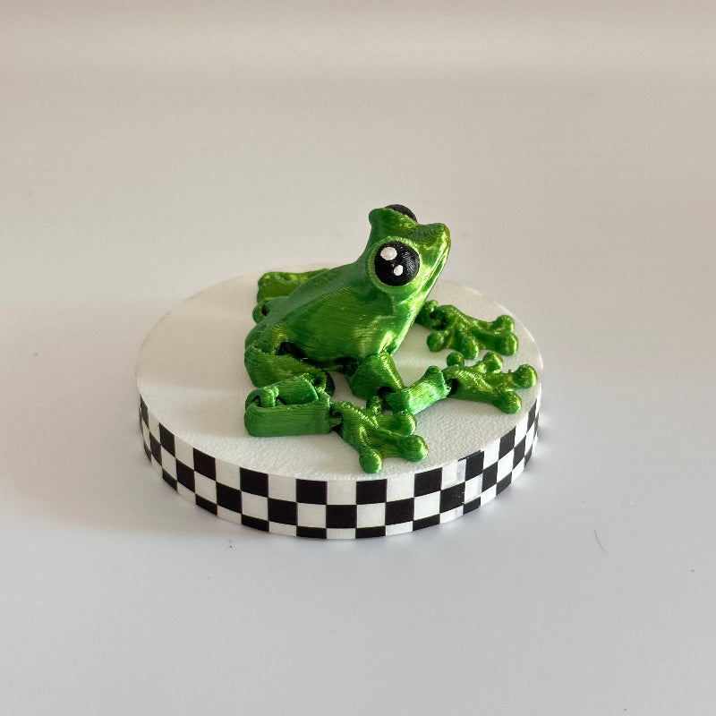 Viridi the Silk Tree Frog 3D Printed Fidget Collectable