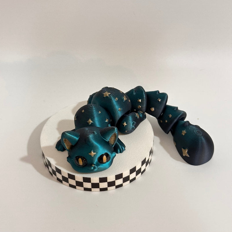 Cosmic Eclipse Cat 3D Printed Fidget Collectable