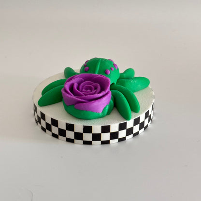 Amethyst Bloom Jumper 3D Printed Fidget Spider Collectable