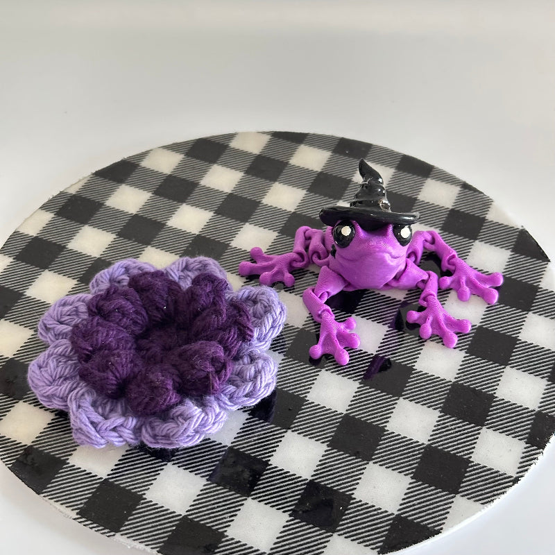 HocusHops the Witchy Frog 3D Printed Fidget Collectable