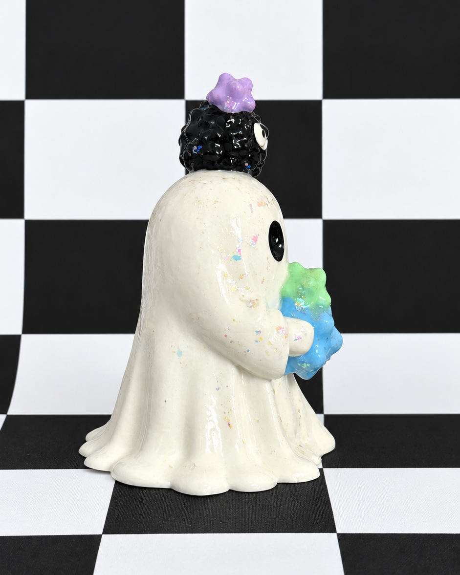 Ghost with Angry Soot Sprites Figurine
