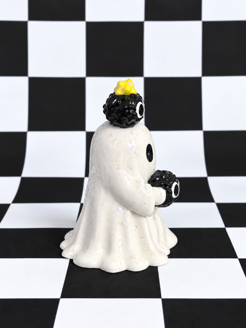 Ghost with Surprised Soot Sprites Figurine