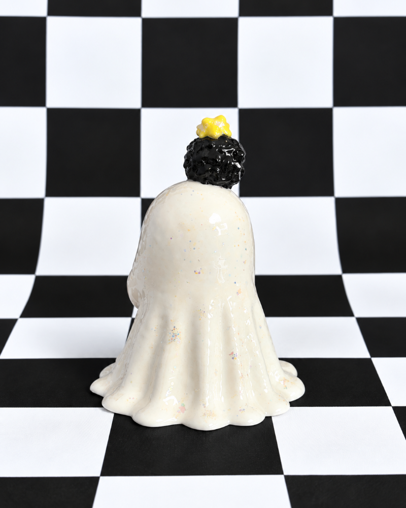 Ghost with Surprised Soot Sprites Figurine