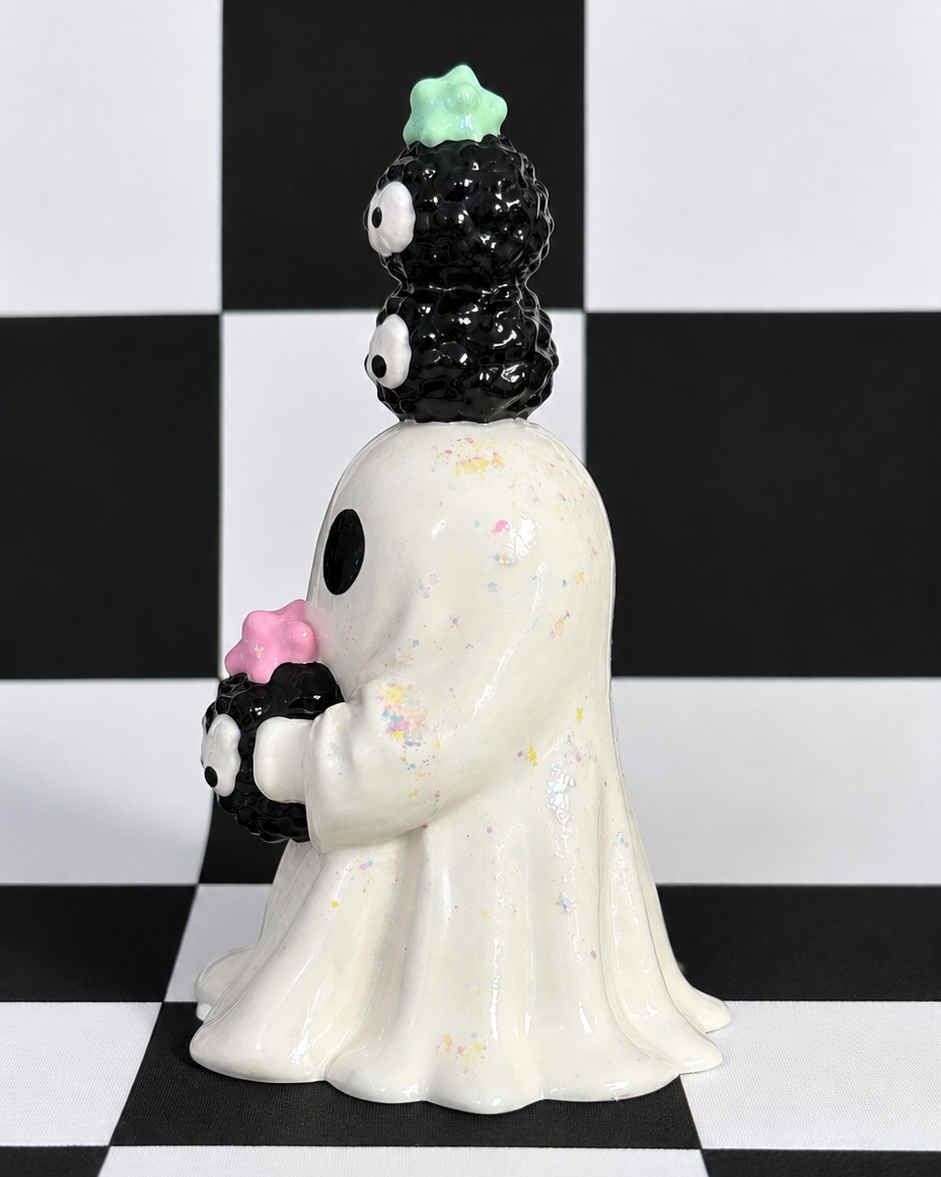 Ghost with Three Soot Sprites Figurine
