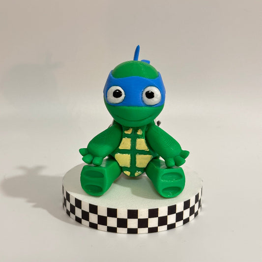 Blue Ninja Turtle 3D Printed Fidget Collectable