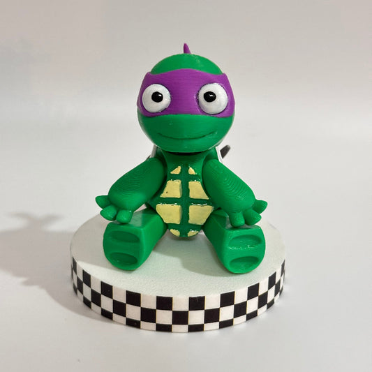 Purple Ninja Turtle 3D Printed Fidget Collectable