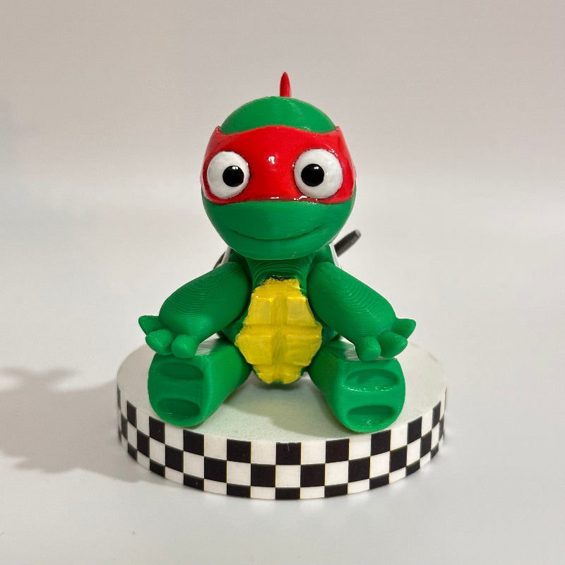 Red Ninja Turtle 3D Printed Fidget Collectable