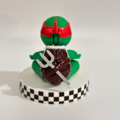 Red Ninja Turtle 3D Printed Fidget Collectable