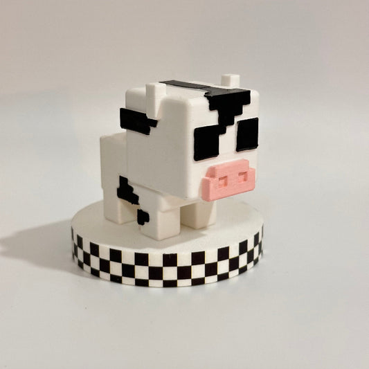 Minecraft Cow 3D Printed Shelfie Collectable