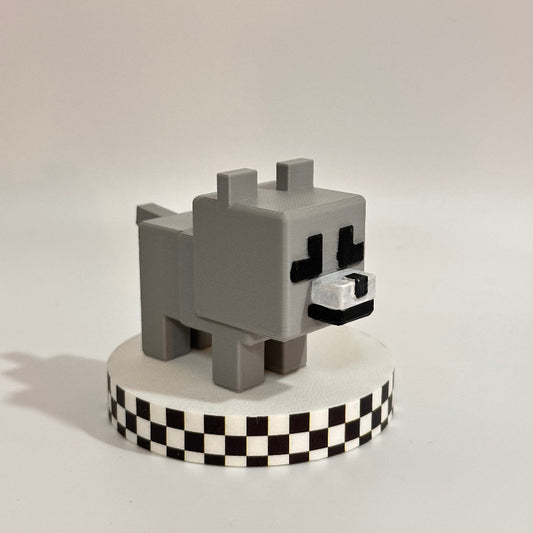 Minecraft Wolf 3D Printed Shelfie Collectable