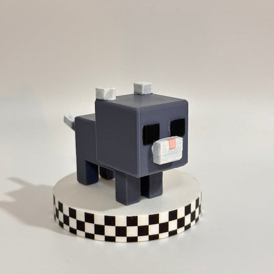 Minecraft Cat 3D Printed Shelfie Collectable