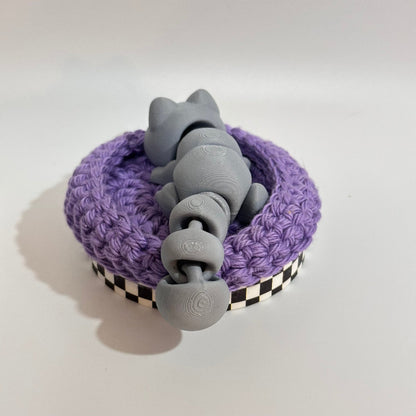 Graphite Reverie Cat 3D Printed Fidget Collectable