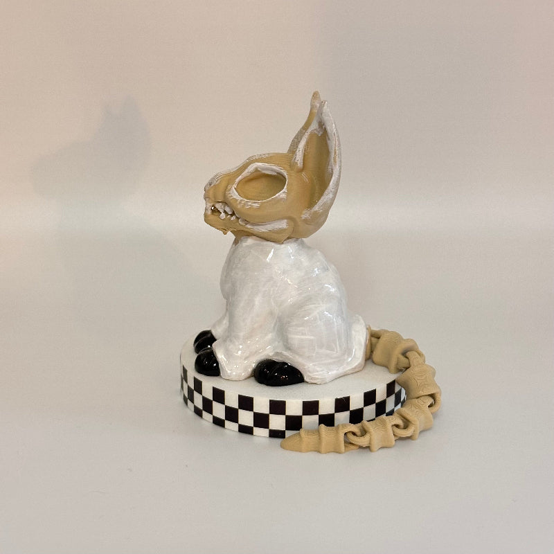 PhantomPaws the 3D Printed Fidget Collectable Skeleton Ghost Cat