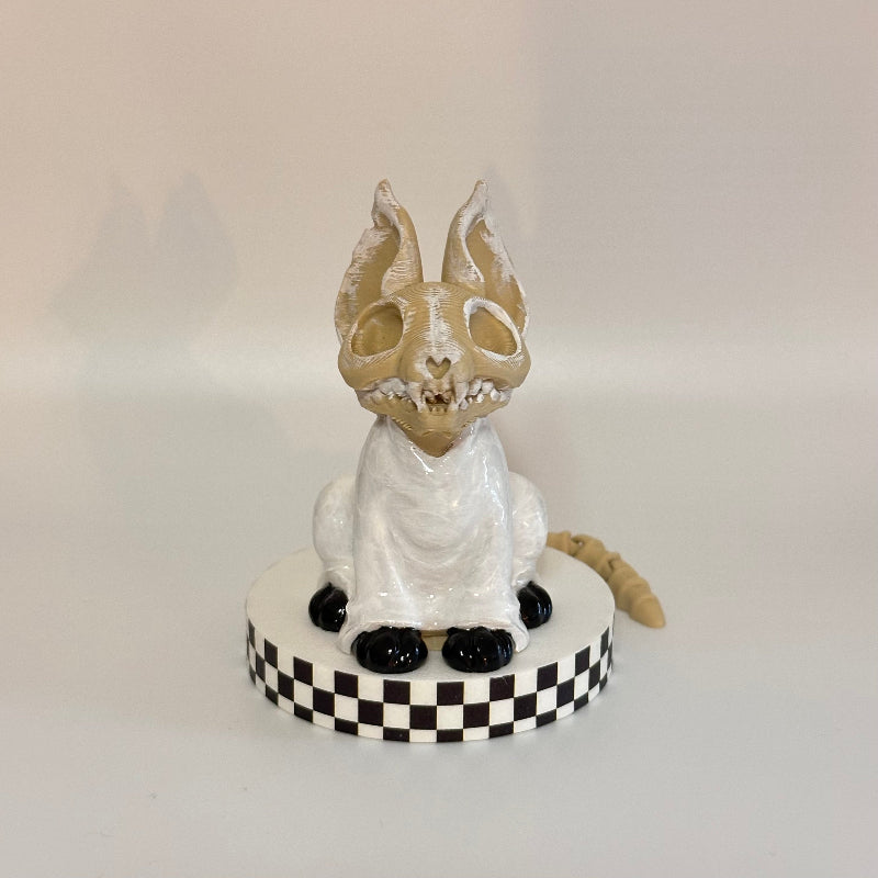 PhantomPaws the 3D Printed Fidget Collectable Skeleton Ghost Cat