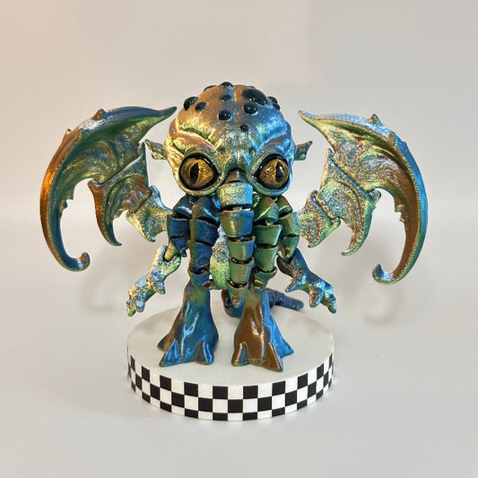 Auroral Tempest 3D Printed Fidget Collectable Cthulhu