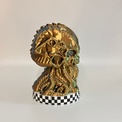 Auroral Bone Enigma Cthulhu Skull 3D Printed Shelfie Collectable