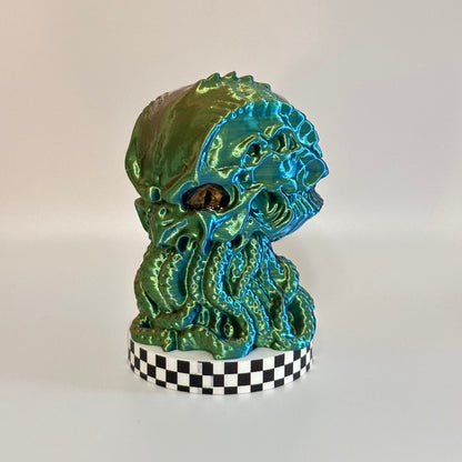 Auroral Bone Enigma Cthulhu Skull 3D Printed Shelfie Collectable
