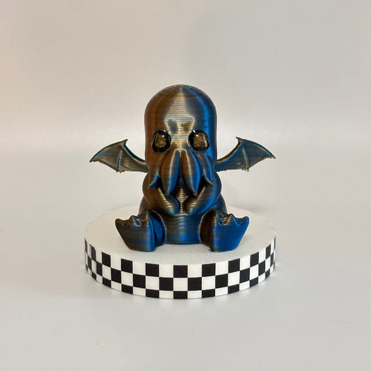 Chibi Cosmic Chuckle Kawaii Cthulhu 3D Printed Shelfie Collectable