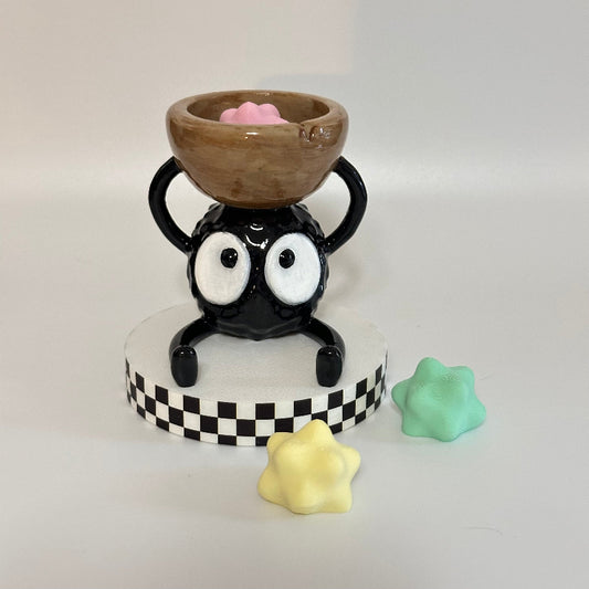 Soot Sprite Candle Holder With Magnets 3D Printed Shelfie Collectable