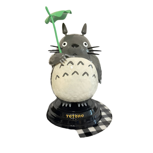 Totoro with Leaf Umbrella 3D Printed Shelfie Collectable