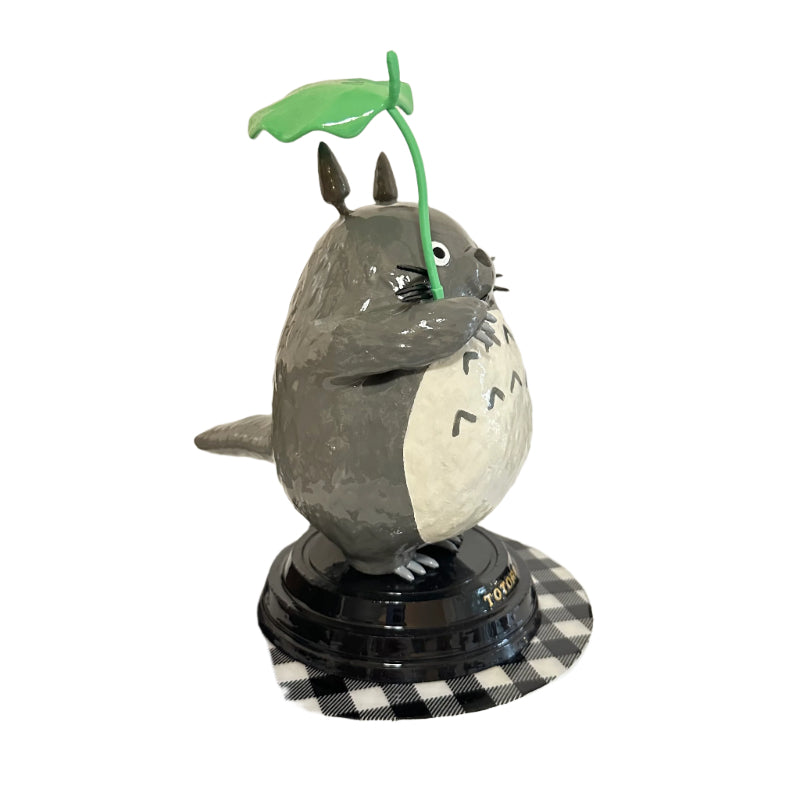Totoro with Leaf Umbrella 3D Printed Shelfie Collectable