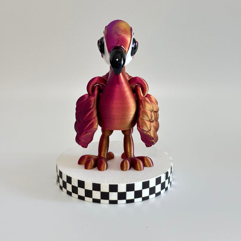 Fidgety Floof 3D Printed Fidget Flamingo Collectable