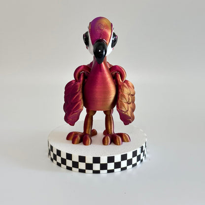 Fidgety Floof 3D Printed Fidget Flamingo Collectable