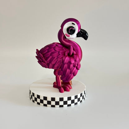Fidgety Floof 3D Printed Fidget Flamingo Collectable