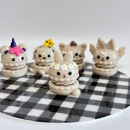 Tan Macaron Spinners 3D Printed Fidget Toy 