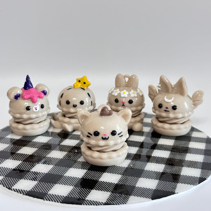 Tan Macaron Spinners 3D Printed Fidget Toy 