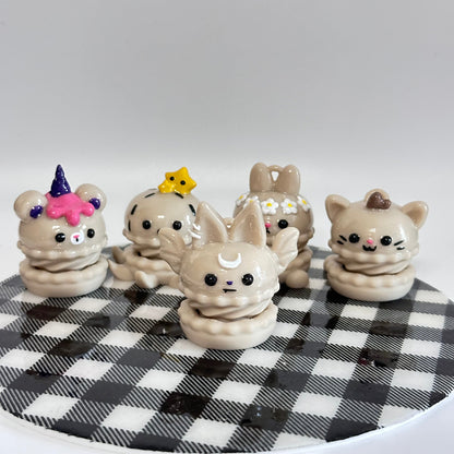 Tan Macaron Spinners 3D Printed Fidget Toy 