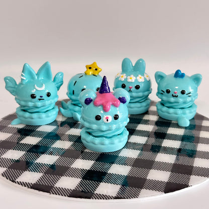 Blue Macaron Spinners 3D Printed Fidget Toy