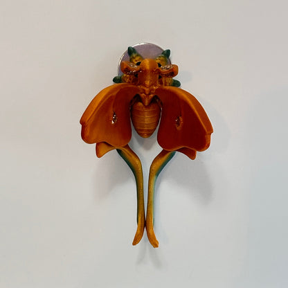 Emberglow Luna Moth 3D Printed Fidget Magnet