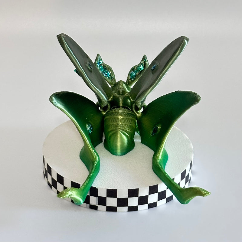 Verdantwing Luna Moth 3D Printed Fidget Magnet