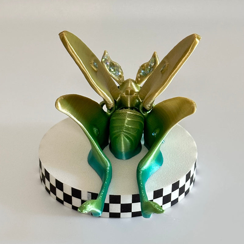 Aurelia Luna Moth 3D Printed Fidget Magnet