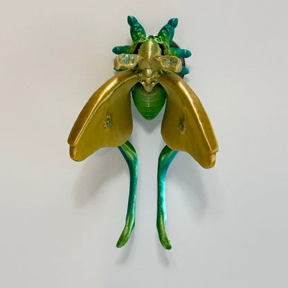 Aurelia Luna Moth 3D Printed Fidget Magnet