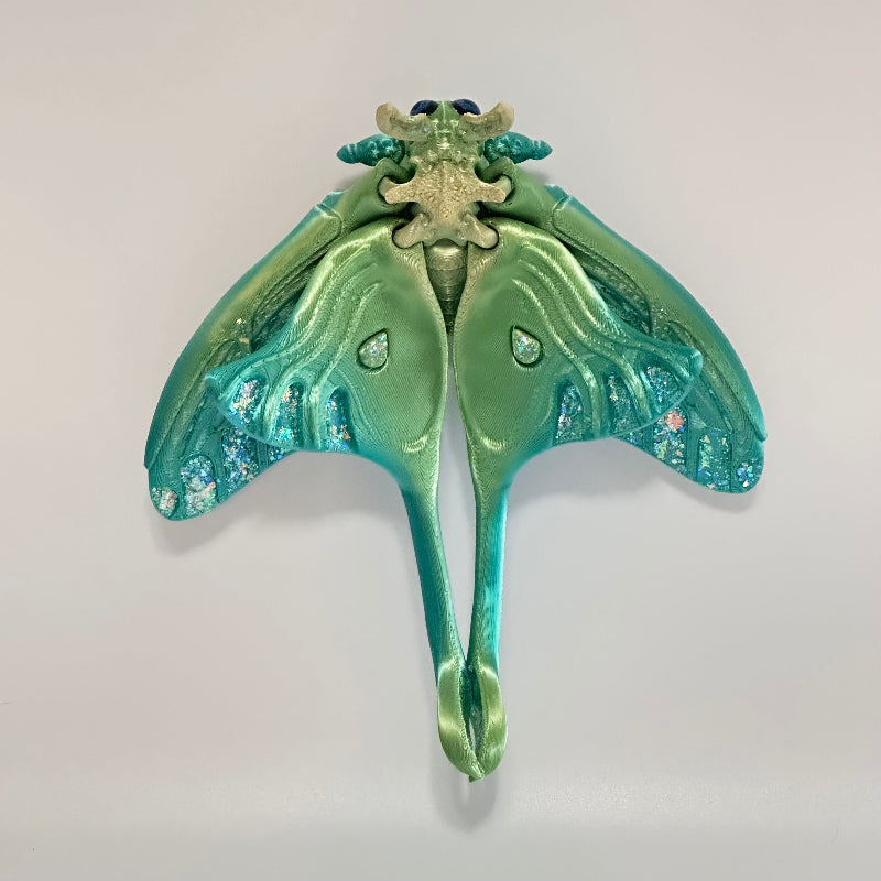 Viridessa Luna Moth 3D Printed Fidget Magnet