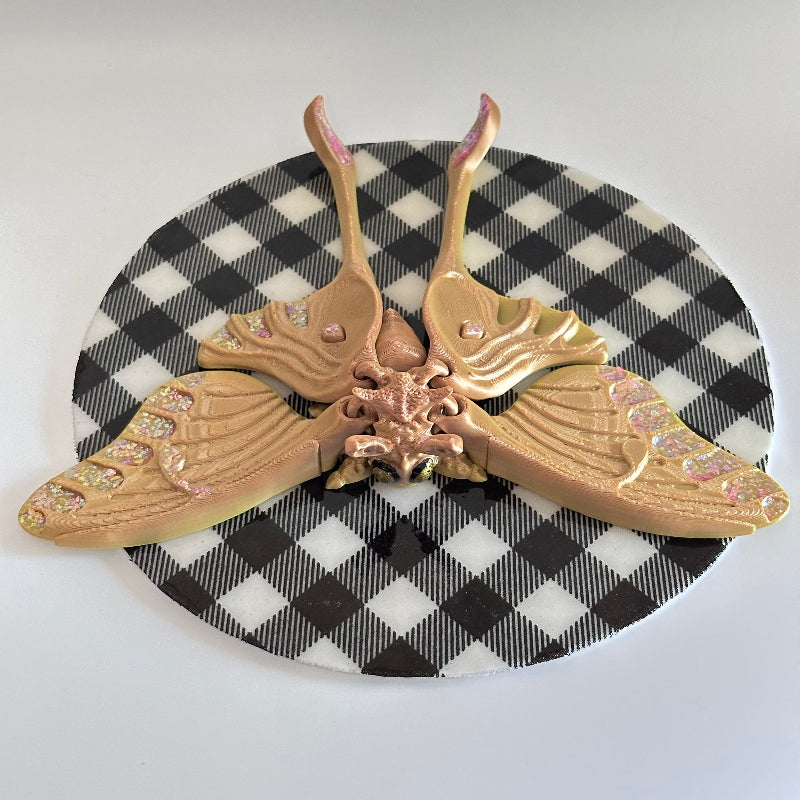 Solmira Luna Moth 3D Printed Fidget Magnet