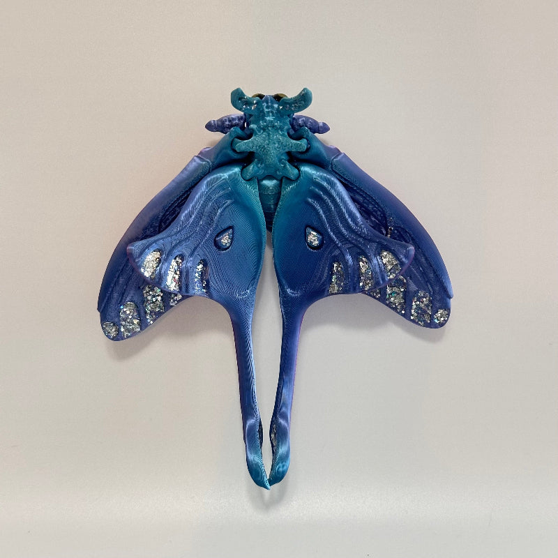 Sylphira Luna Moth 3D Printed Fidget Magnet