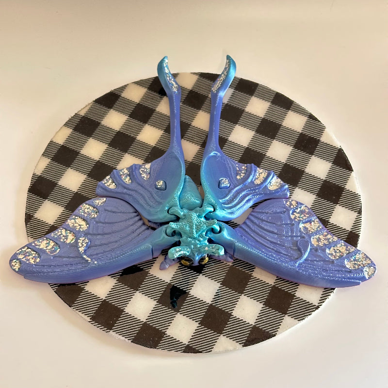 Sylphira Luna Moth 3D Printed Fidget Magnet