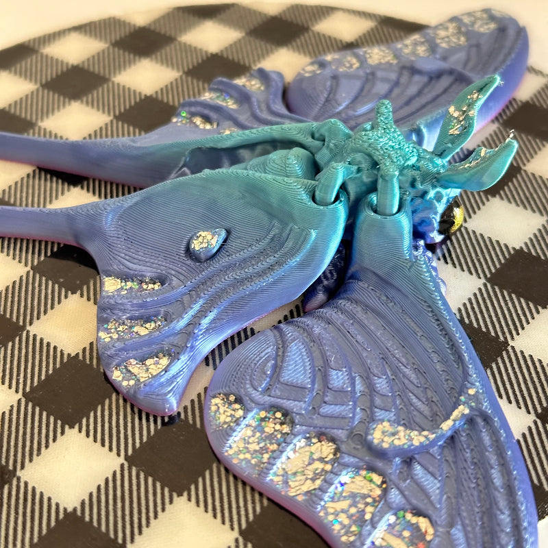 Sylphira Luna Moth 3D Printed Fidget Magnet