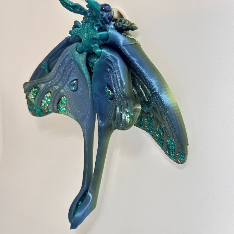 Zephira Luna Moth 3D Printed Fidget Magnet