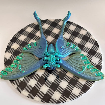 Zephira Luna Moth 3D Printed Fidget Magnet