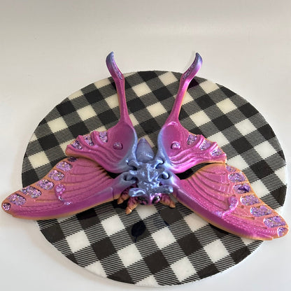 Aurabella Luna Moth 3D Printed Fidget Magnet