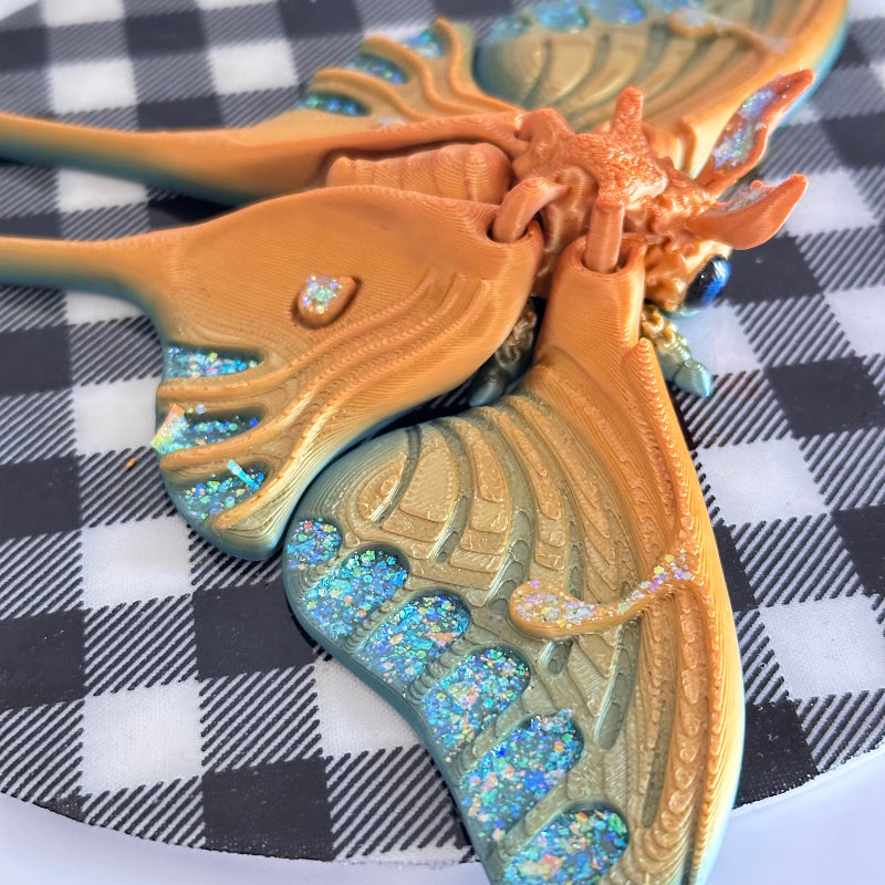 Solmara Luna Moth 3D Printed Fidget Magnet