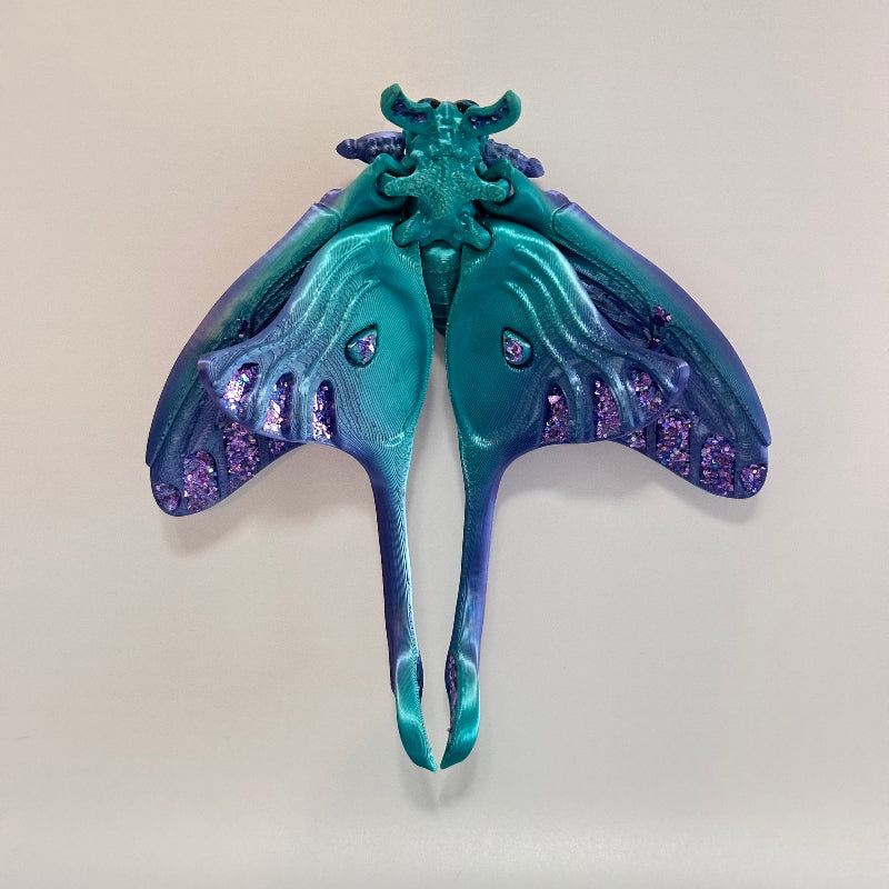 Oceleia Luna Moth 3D Printed Fidget Magnet