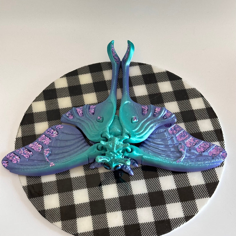 Oceleia Luna Moth 3D Printed Fidget Magnet