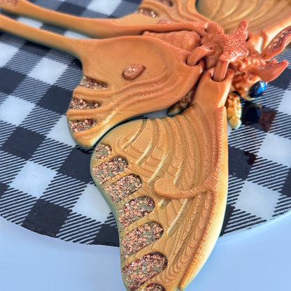 Emberis Luna Moth 3D Printed Fidget Magnet